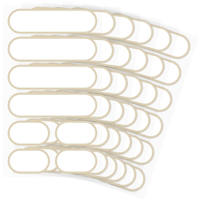 CHUBBIEE Waterproof Kitchen Labels for OXO POP Food Storage Containers and Home Organization, Pack of 64 - Image 1